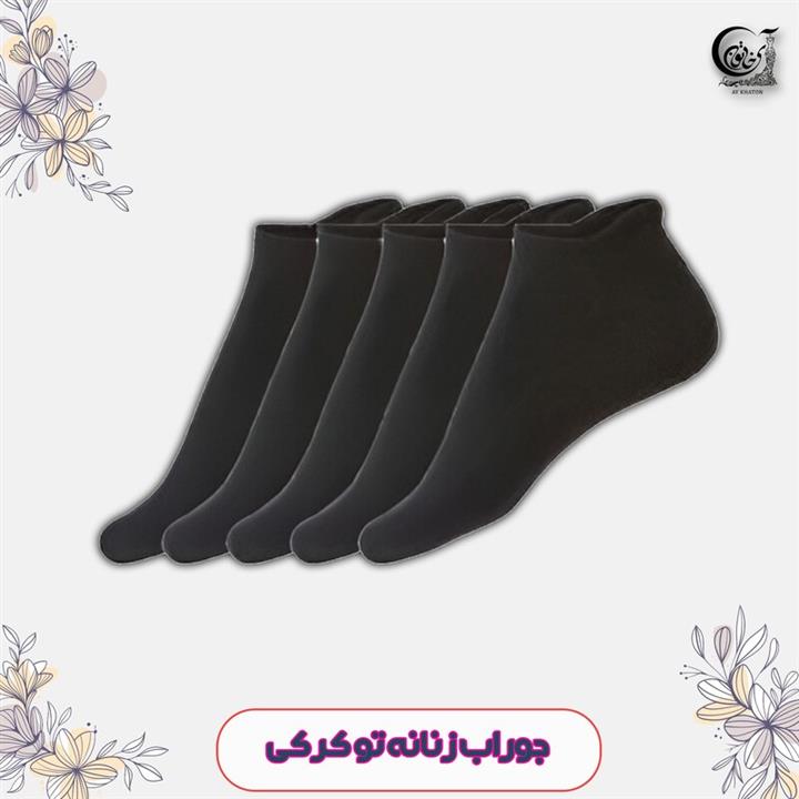 جوراب مردانه کرویت آلمان crivit مشکی  5 تایی سایز 37-38